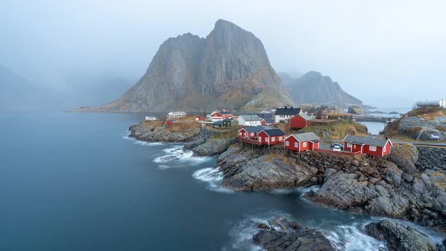 Cinemagraph of Reine in Lofoten, Norway