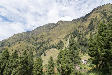 Landscape view of Himalayan Region in Uttrakhand India