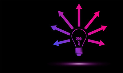 lampadina, idea, colori, creatività, idee	