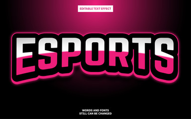 Esports logo editable text effect
