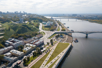 Kanavinsky bridge over the Oka river in Nizhny Novgorod	