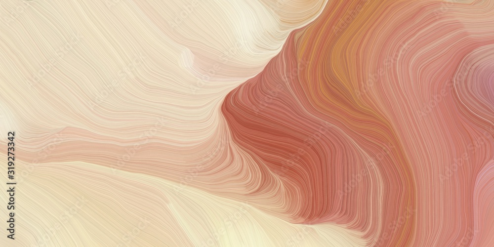 Poster card, poster or canvas design with elegant curvy swirl waves background design with wheat, moderate 