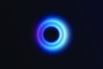 abstract modern neon blue circle background. Vector illustration.