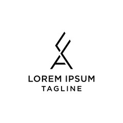 abstract Initial letter F, K. A logo design template