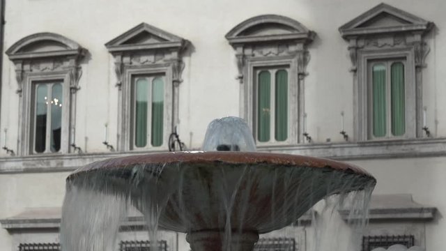 Roma, Italia. Palazzo Chigi, sede del Governo della Repubblica Italiana e residenza del presidente del Consiglio dei ministri.