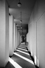 Black and White Corridor