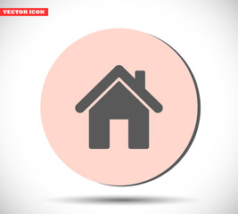 House vector icon , lorem ipsum Flat design