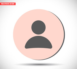 Human vector icon , lorem ipsum Flat design