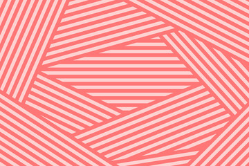 Vector illustration with geometric abstract pattern with parallel lines. Trendy background in op art style, optical illusion.