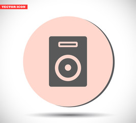 Loudspeaker vector icon , lorem ipsum Flat design