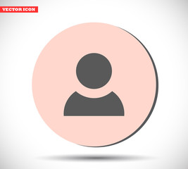 People vector icon , lorem ipsum Flat design