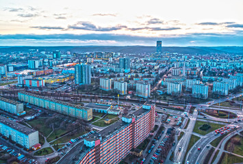 Fototapeta na wymiar view of gdansk przymorze city