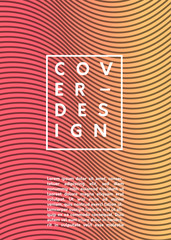 minimalistic cover design template for posters, brochures, albums