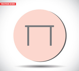 Tableicon vector icon , lorem ipsum Flat design