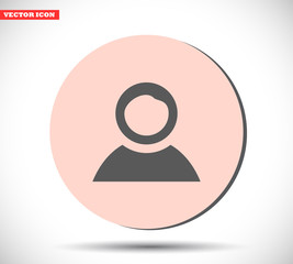 Human vector icon , lorem ipsum Flat design