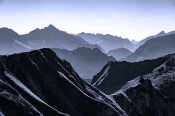 Berge - Allgäu - Mountains - Alps - blue
