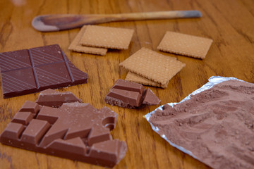 Chocolate y galletas