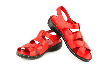 Pair of red shoes