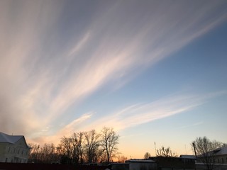 beautiful sky at sunset