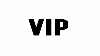 Vip icon of  types: color, black and white, outline