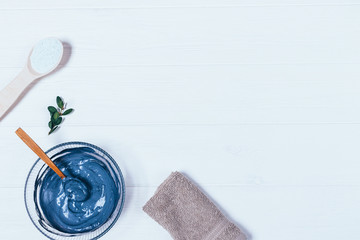 Homemade skin care clay mask