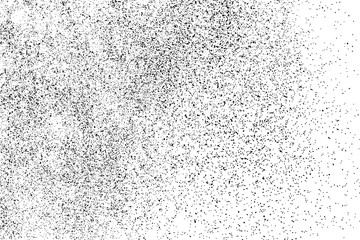 Black Grainy Texture Isolated On White Background. Dust Overlay. Dark Noise Granules. Digitally Generated Image. Vector Design Elements, Illustration, Eps 10.