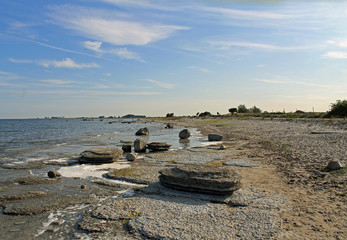 Steinstran auf Öland in Schweden