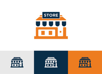 store glyph vector icon - ui icon vector