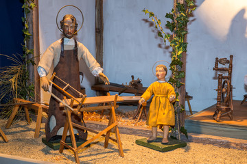 Krippe in Gutenzell in Oberschwaben Jesus in Nazareth