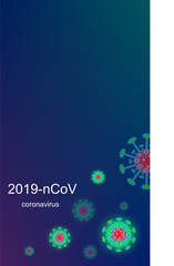 Coronavirus outbreak and coronaviruses influenza background. Coronavirus 2019-nCoV. Pandemic medical health risk, immunology, virology, epidemiology concept. 