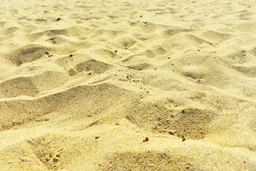 Yellow beach sand, texture, background