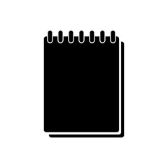 Notepad icon, logo isolated on white background
