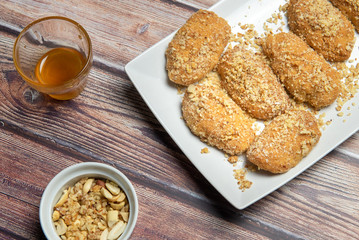 Greek Honey Cookies With Walnuts melomakarona