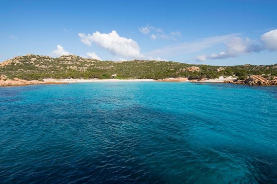 View Of  The Pink Beach In Sardinia