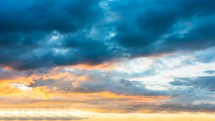 Beautiful lowering sky, clouds, abstract background