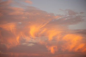 Fototapeta premium sky with clouds at dusk
