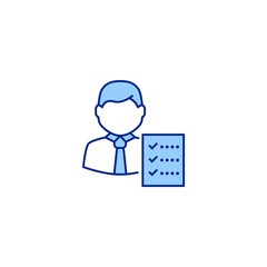 auditor creative icon. From Analytics Research icons collection. Isolated auditor sign on white background