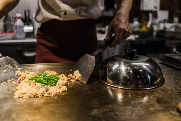 Traditional tepanyaki in Japan