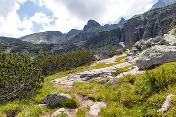 Landscape of Prekorech circus, Rila Mountain, Bulgaria