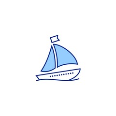 motor yacht creative icon. From Transport icons collection. Isolated motor yacht sign on white background