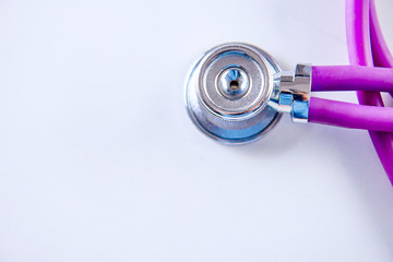 Medicine concept. Stethoscope on the table