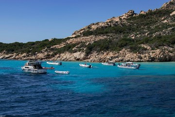 Obraz premium View of the Maddalena Archipelago in Sardinia