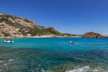 View of the Maddalena Archipelago in Sardinia