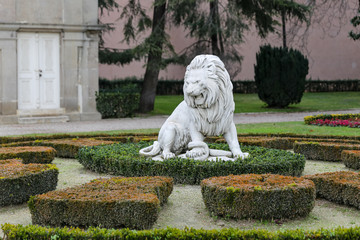 Lion Statue in Dolmabahce Palace, Istanbul, Turkey
