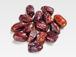 Bunch of dried dates, date palm fruit