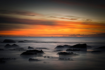 Sunrise by the sea, Bronte Beach, Sydney Australia