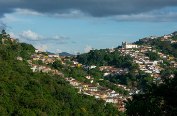 Obraz premium Cityscape of Ouro Preto city, Minas Gerais - Brazil.