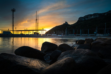 Early Morning at Marina Piccola, Cagliari, Sardinia, Italy