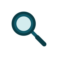 magnifier glass searching education school icon design
