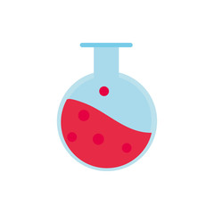 laboratory flask chemistry education school icon design